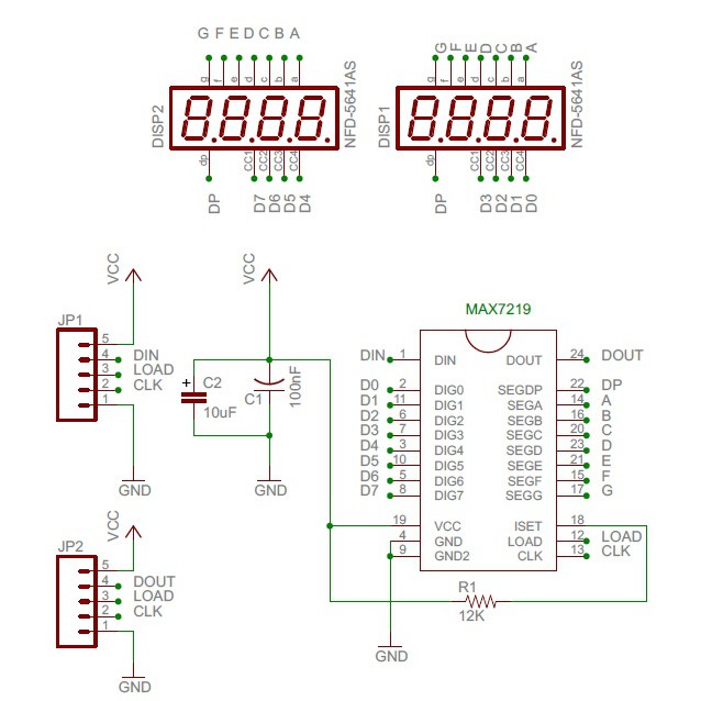 Module 8 led 7 thanh 0,36" Max7219