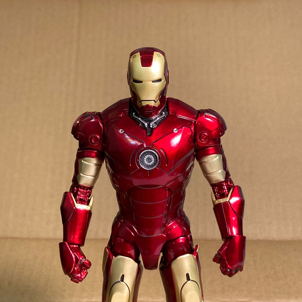 Zhongdong mk3 Áo giáp Iron Man có thể phát sáng bằng tay mô hình chính hãng Marvel được ủy quyền bán**&&