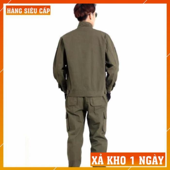 [FreeShip – Xả Kho 1 Ngày] Quần Áo Lính Mỹ US ARMY Giá Rẻ - Quần Túi Hộp Nam Rằn Ri Kiểu Lính