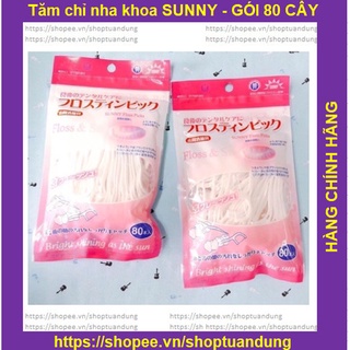 Tăm chỉ nha khoa SUNNY/ HAKA xuất Nhật Bản gói 80 cây