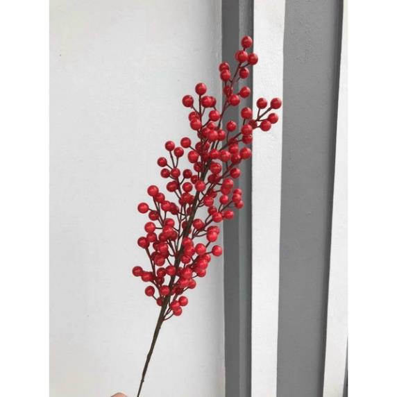 Cherry cành cao - đào đông - lựu phú quý- hoa lụa trang trí