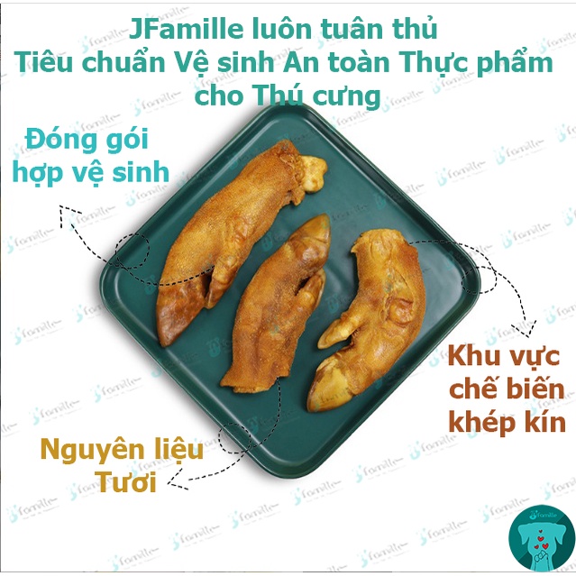 [MÓN MỚI]Snack Siêu Sạch Răng JFamille, Móng Giò Bỏ Lò, Bổ Sung Protein, Chống Cắn Phá, Giảm Stress. JF151