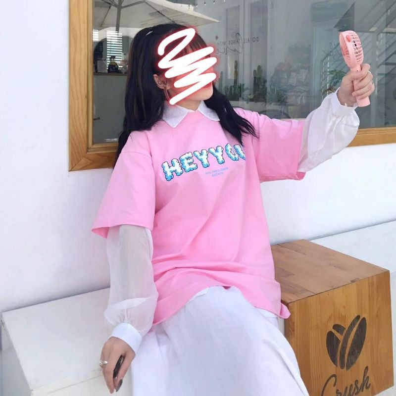 Áo thun tay lỡ Heyyou😘😘😙🌿