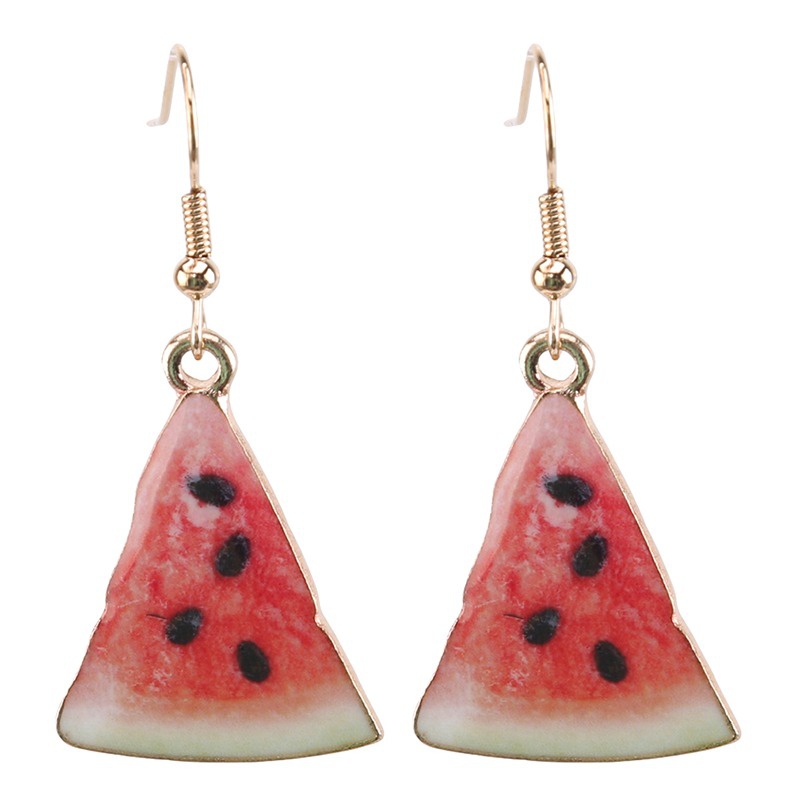 Cặp hoa tai hình trái cây dạng treo xinh xắn thời trang dành cho nữ