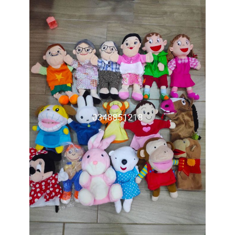 Rối tay bằng bông cho bé