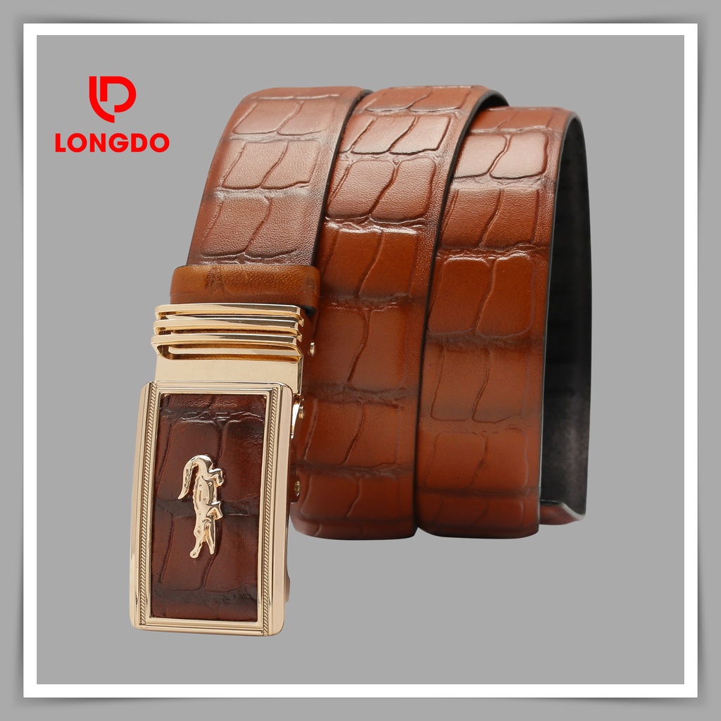 Dây nịt nam cao cấp - Cam kết 100% da bò thật - Hàng chính hãng thương hiệu Longdo Leather - TL01