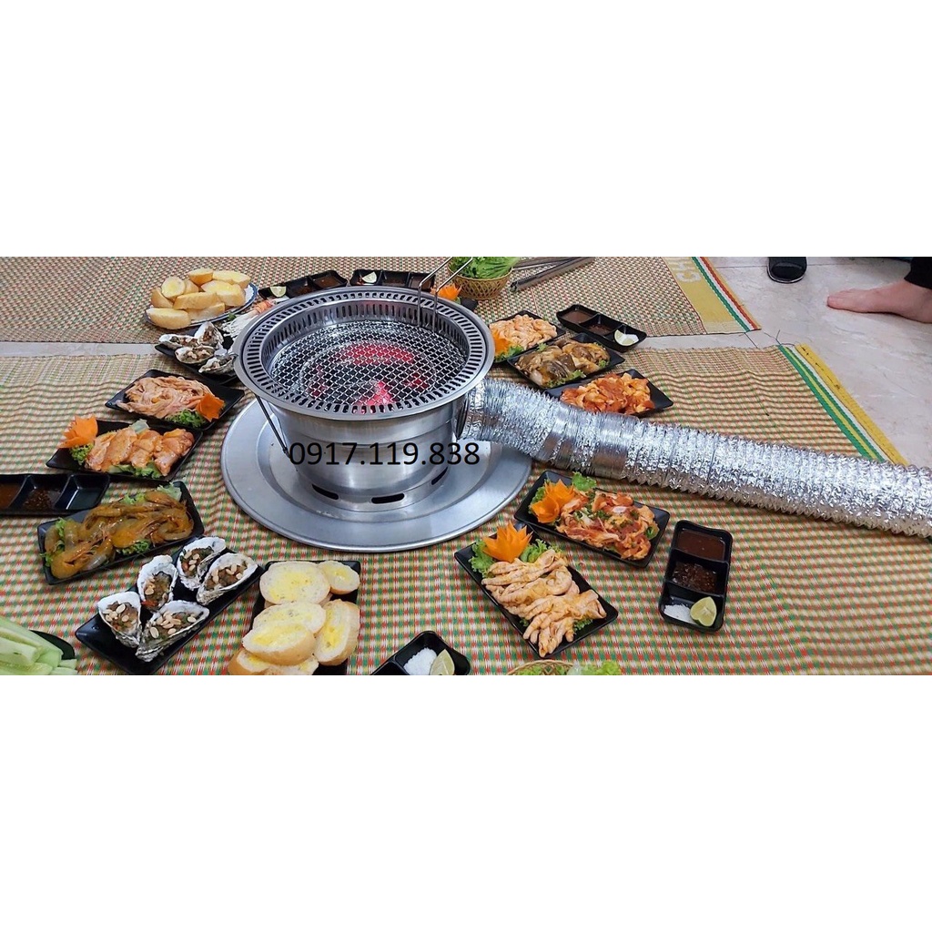 Bộ bếp nướng hoàn chỉnh hút âm Hàn Quốc tại nhà, bếp nướng ko khói  hàn Quốc