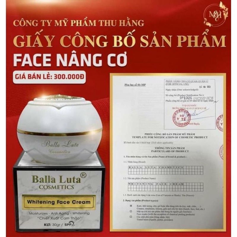 FACE NÂNG CƠ BALLA LUTA 30GR