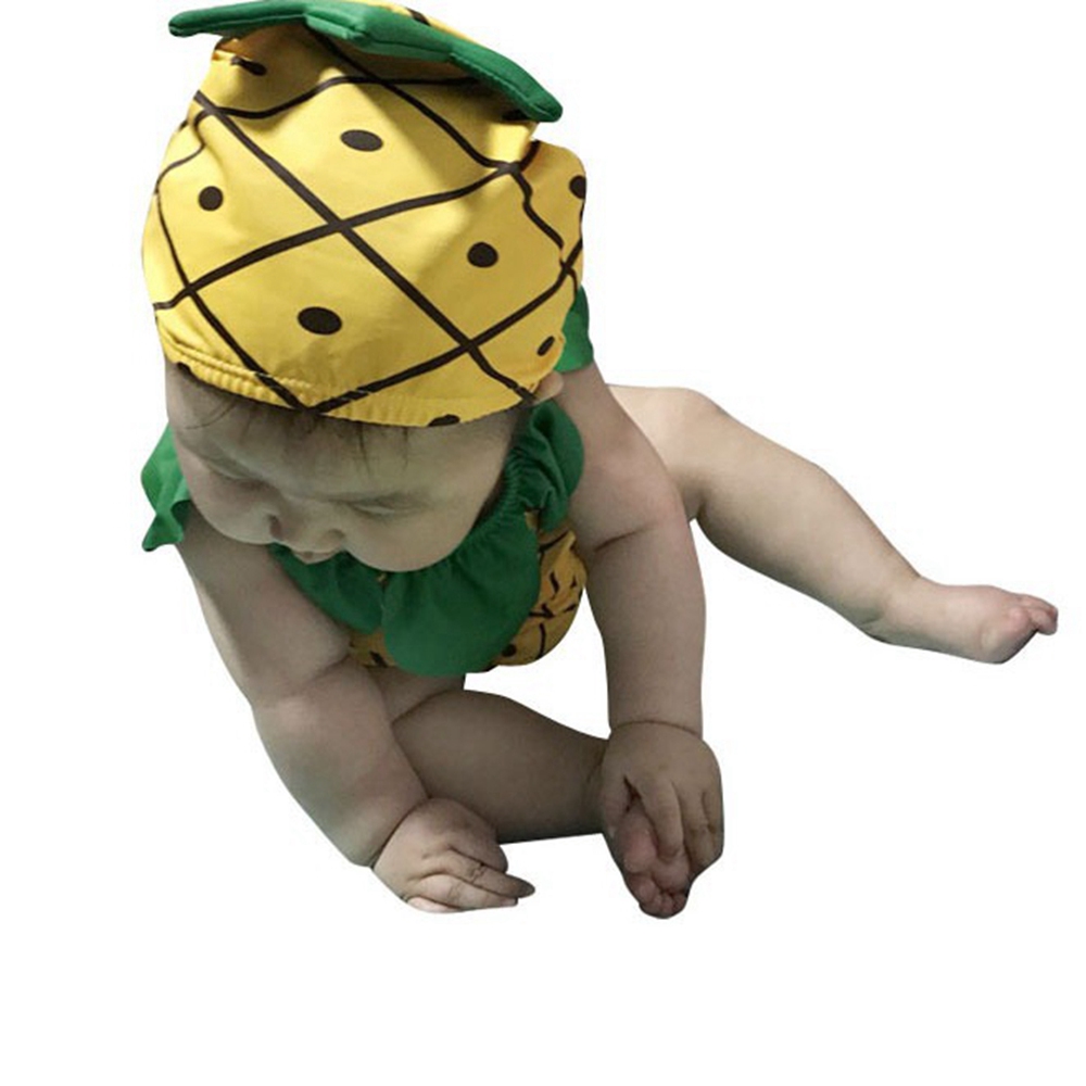 Newborn Baby Swimming Suit Swimwear Cartoon Mickey Dinosaur Infant Toddler Swimsuits with Cap