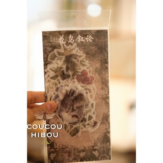 STICKER HOA CỔ ĐIỂN2  lớn 60 tấm