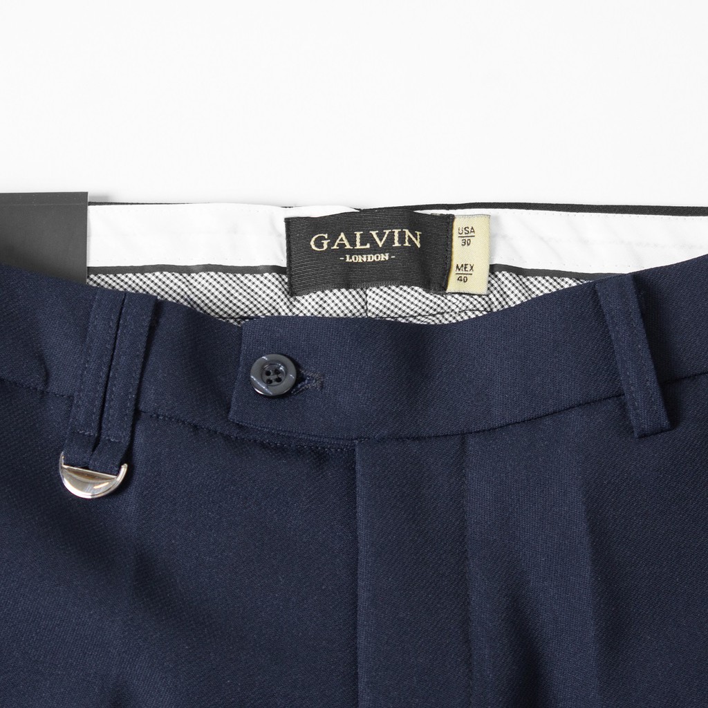 Quần tây nam Galvin form quần âu dáng hàn quốc gắn phụ kiện chất tuyết co giãn nhẹ QAGV12 | BigBuy360 - bigbuy360.vn