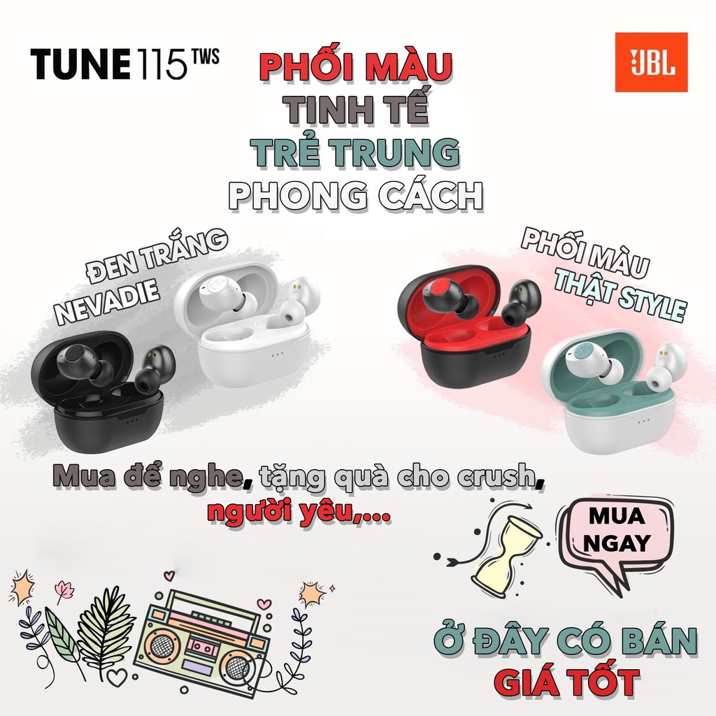 Tai nghe JBL Tune115 TWS True Wireless