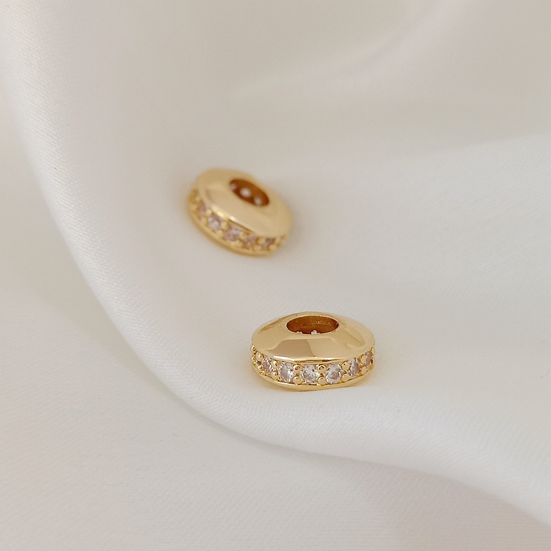 Hạt Đá Zircon 14K 8 * 4mm Nhiều Màu Sắc Có Lỗ Xỏ Dùng Làm Trang Sức DIY