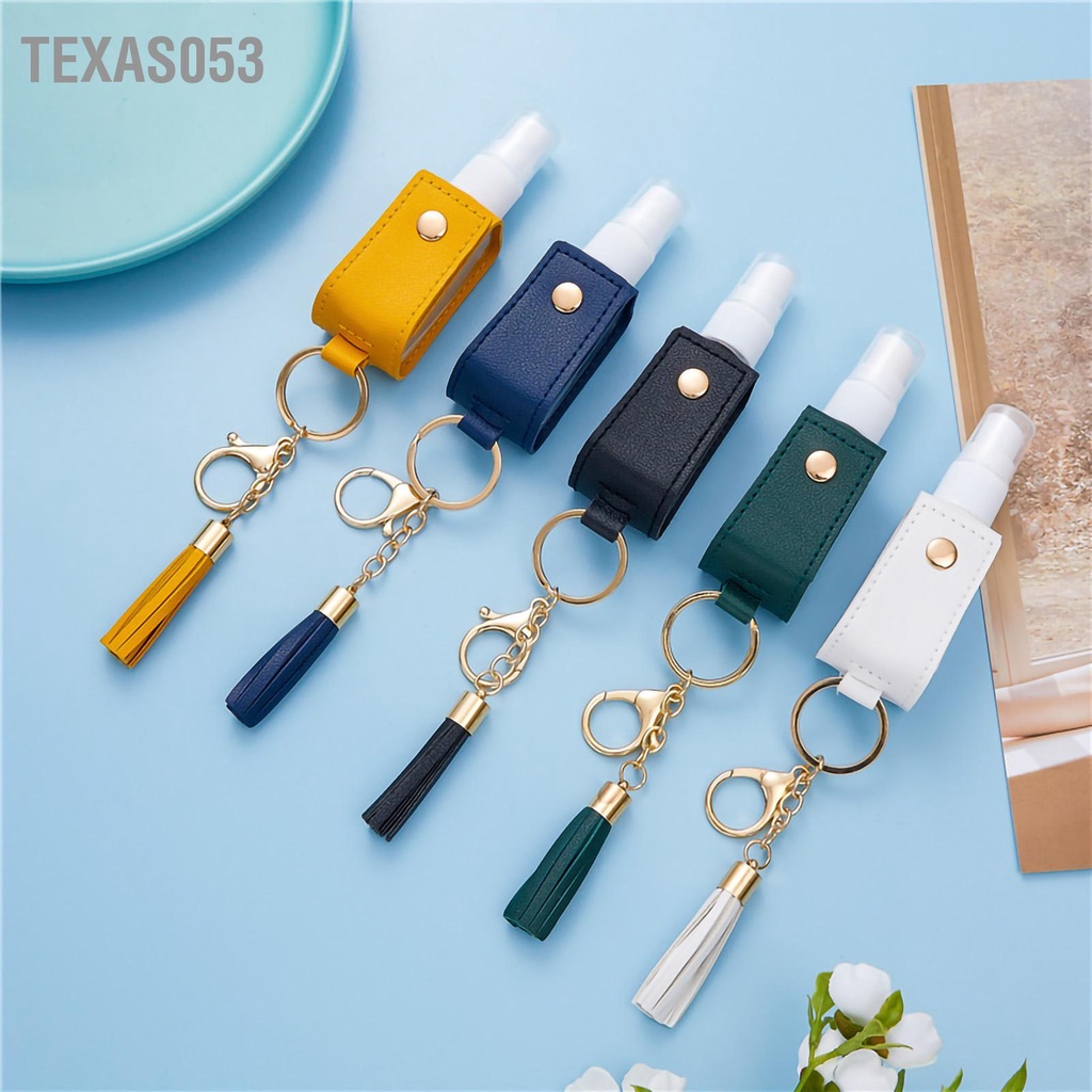 Texas053 Chai xịt Keychain du lịch cầm tay 30ml có tua cho nước hoa Xịt dưỡng tóc Dưỡng da