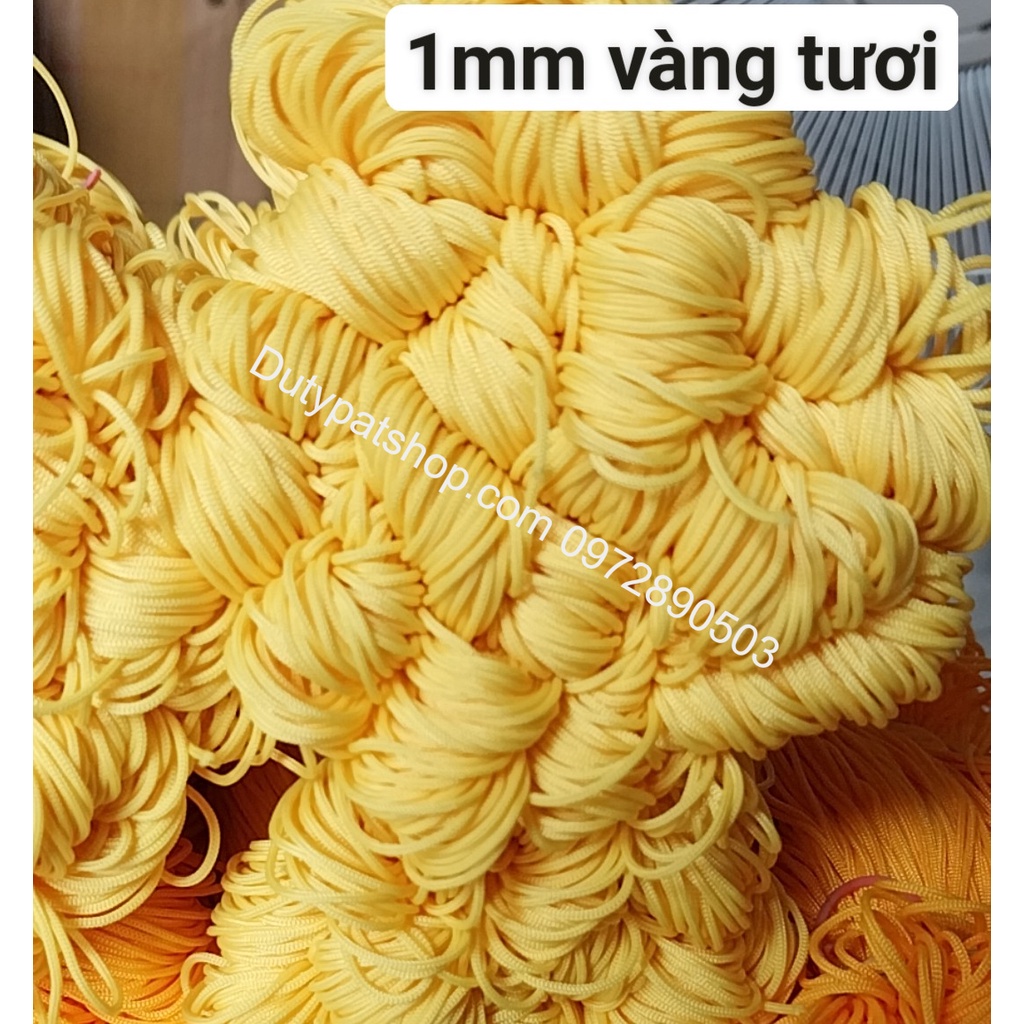 20met Dây dù 1mm sợi tròn mềm mịn - có 12 màu