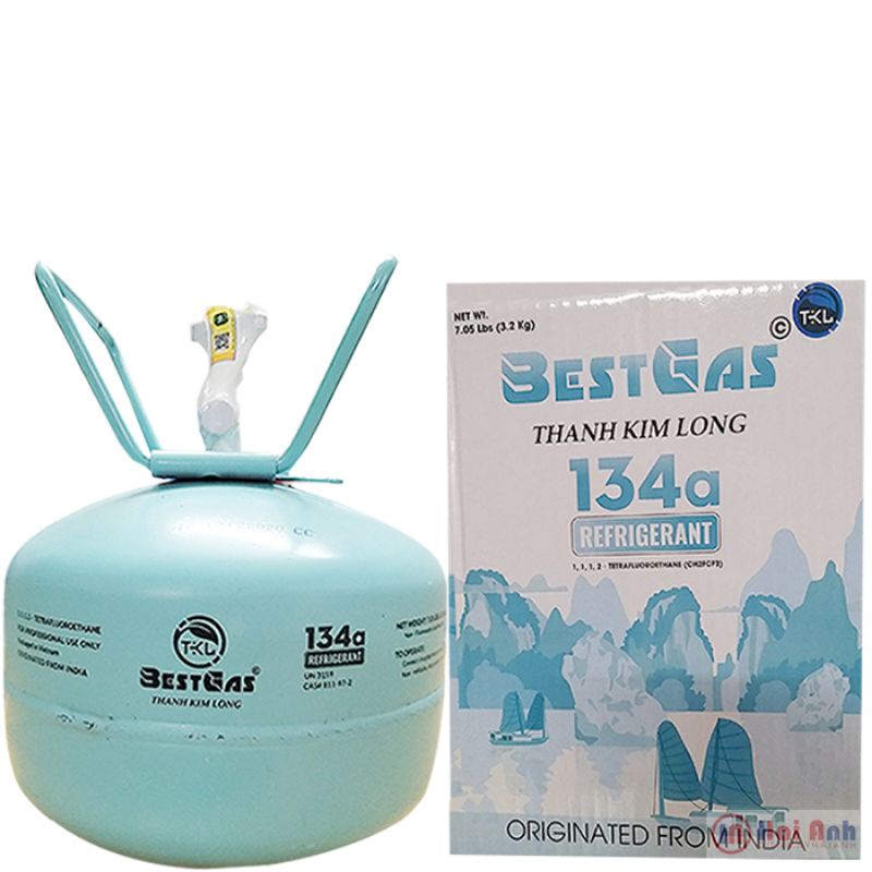 Ga lạnh BestGas134a Ấn Độ trọng lượng net 3,2 kg gas