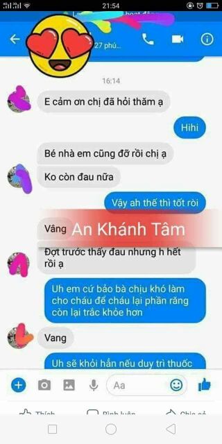 Nuớc súc miệng An Khánh Tâm niềm vui cho cả gia đình