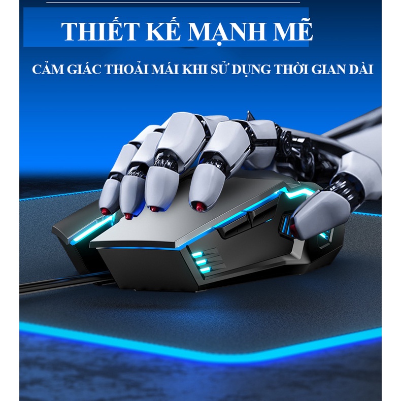 Chuột máy tính 6D Gaming Hunting Engine L7 Led RGB 3200dpi có dây 2022