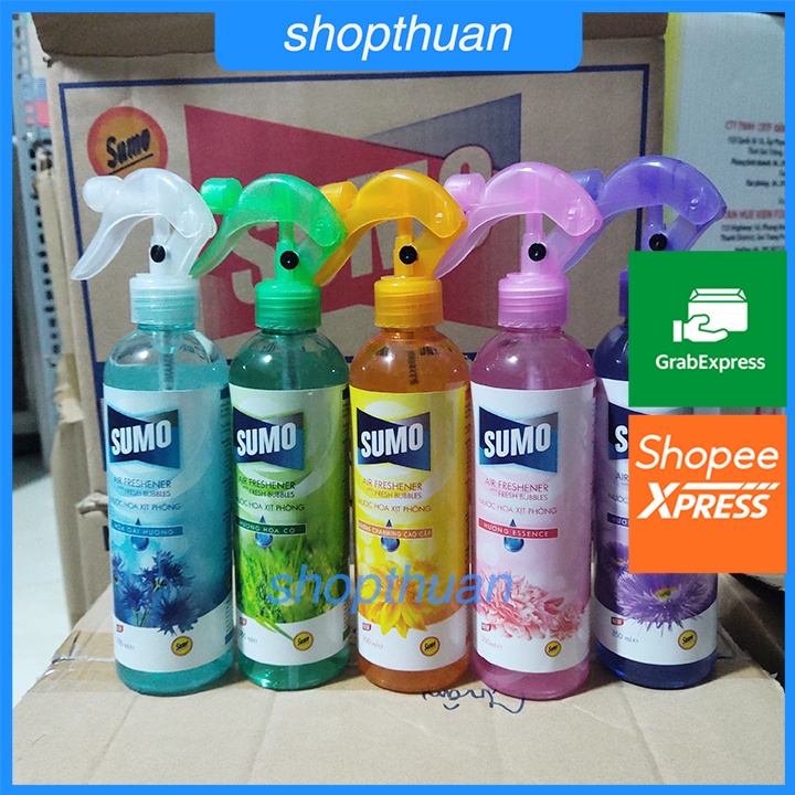 Nước hoa xịt phòng cao cấp Sumo 350ml có vòi, hương thơm dễ chịu