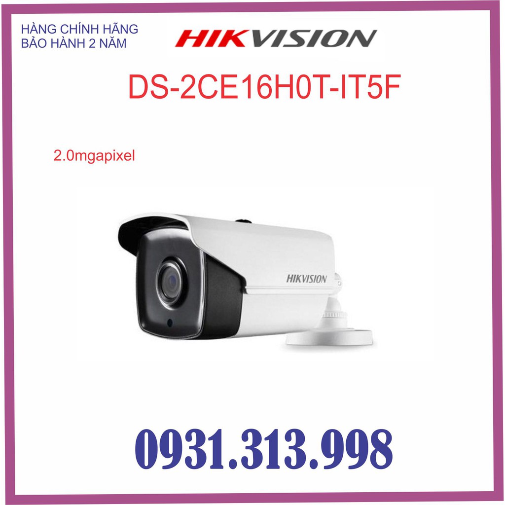 Camera 4 In 1 Hồng Ngoại 5.0 Megapixel HIKVISON DS-2CE16H0T-IT5F