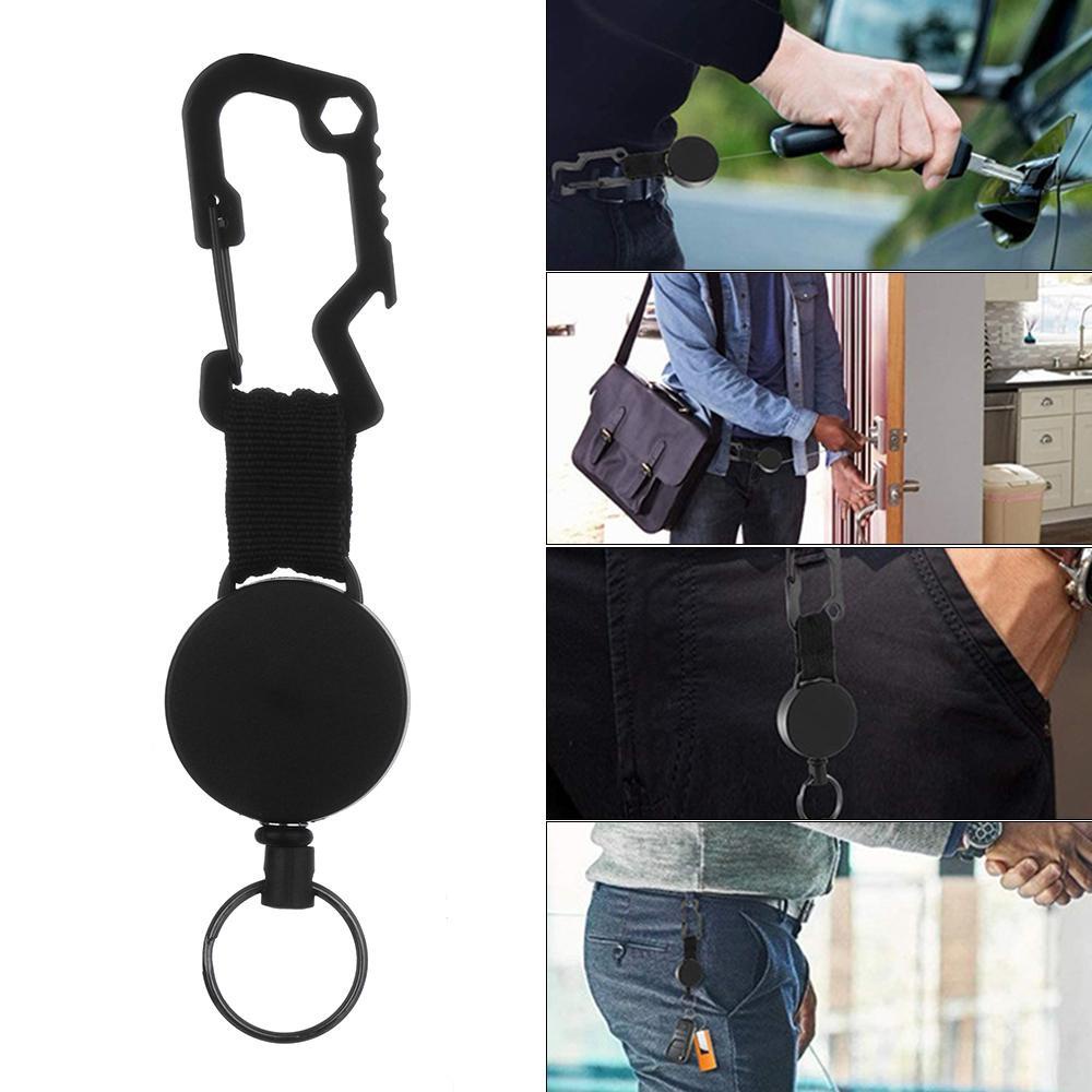 FOREVER Móc Khóa Có Thể Thu Gọn Siêu Bền Để Đựng Thẻ ID Tiện Dụng Giá Đỡ