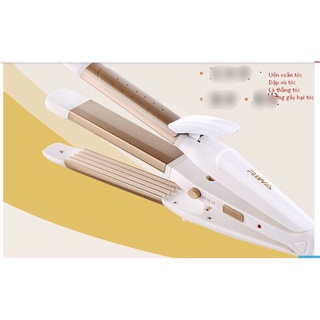 Máy làm tóc, Uốn Ép Dập xù, 3 in 1, cao cấp RIWA (Hàng nội địa chính hãng)