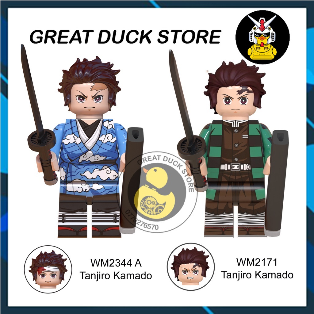 WM6116 WM6137 WM6138 Minifigures Non Lego Kimetsu No Yaiba Demon Slayer Thanh Gươm Diệt Quỷ Tanjiro Nezuko Zenitsu Akaza