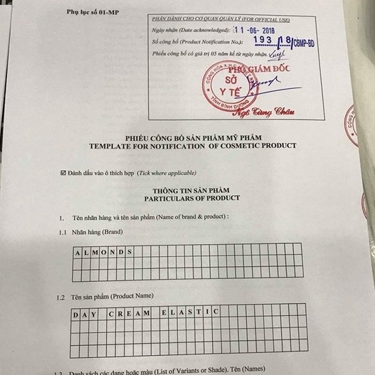 Kem dưỡng da ban ngày hạnh nhân nâng tone, dưỡng trắng ALMONDS