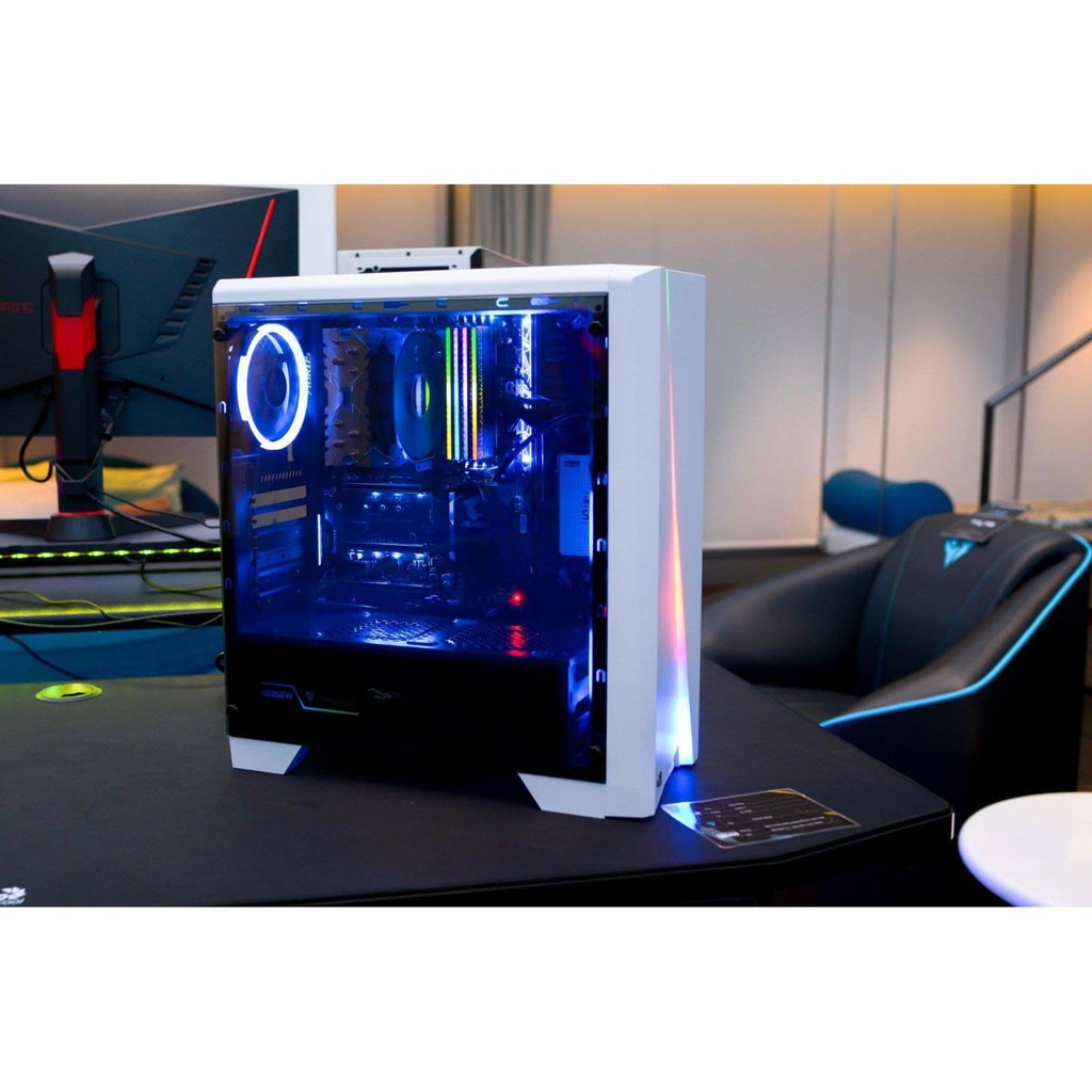 Vỏ PC Aerocool Cylon WG LED RGB (trắng)