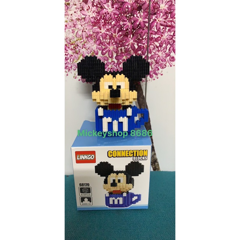 lego nanoblock Chuột mickey nano block xếp hình cho bé trai bé gái Chính hãng Linkgo