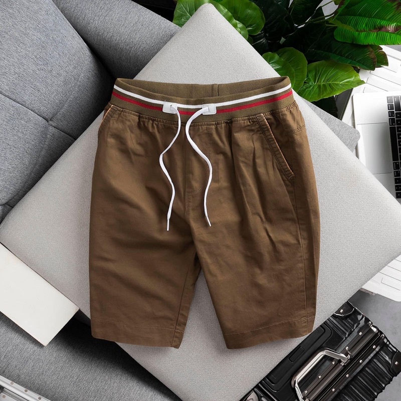Quần sọt kaki nam lưng thun LD99