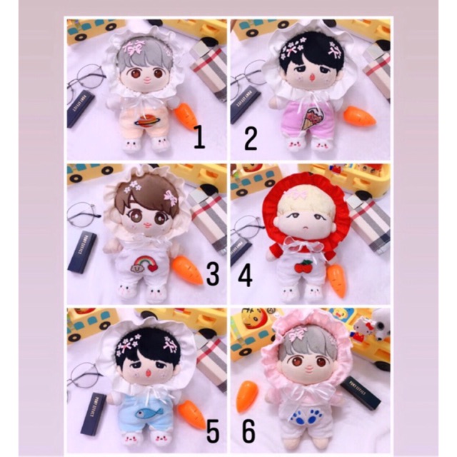 [Mã LIFE1404ALL giảm 10% đơn 50K] SET HOODIE BÈO CHO DOLL 15cm VÀ 20cm