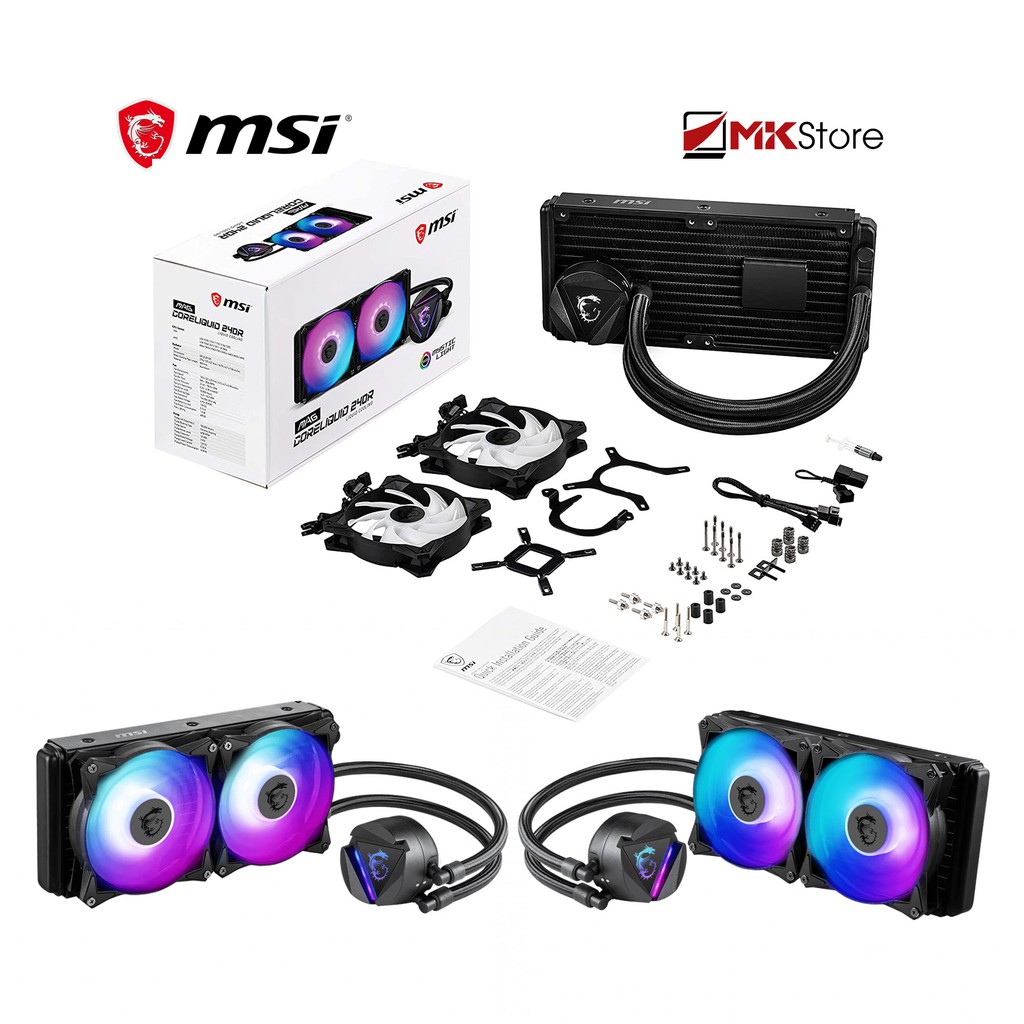 Tản nhiệt nước AIO MSI MAG CORELIQUID 240R RGB