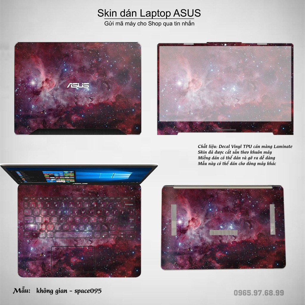 Skin dán Laptop Asus in hình không gian _nhiều mẫu 16 (inbox mã máy cho Shop)