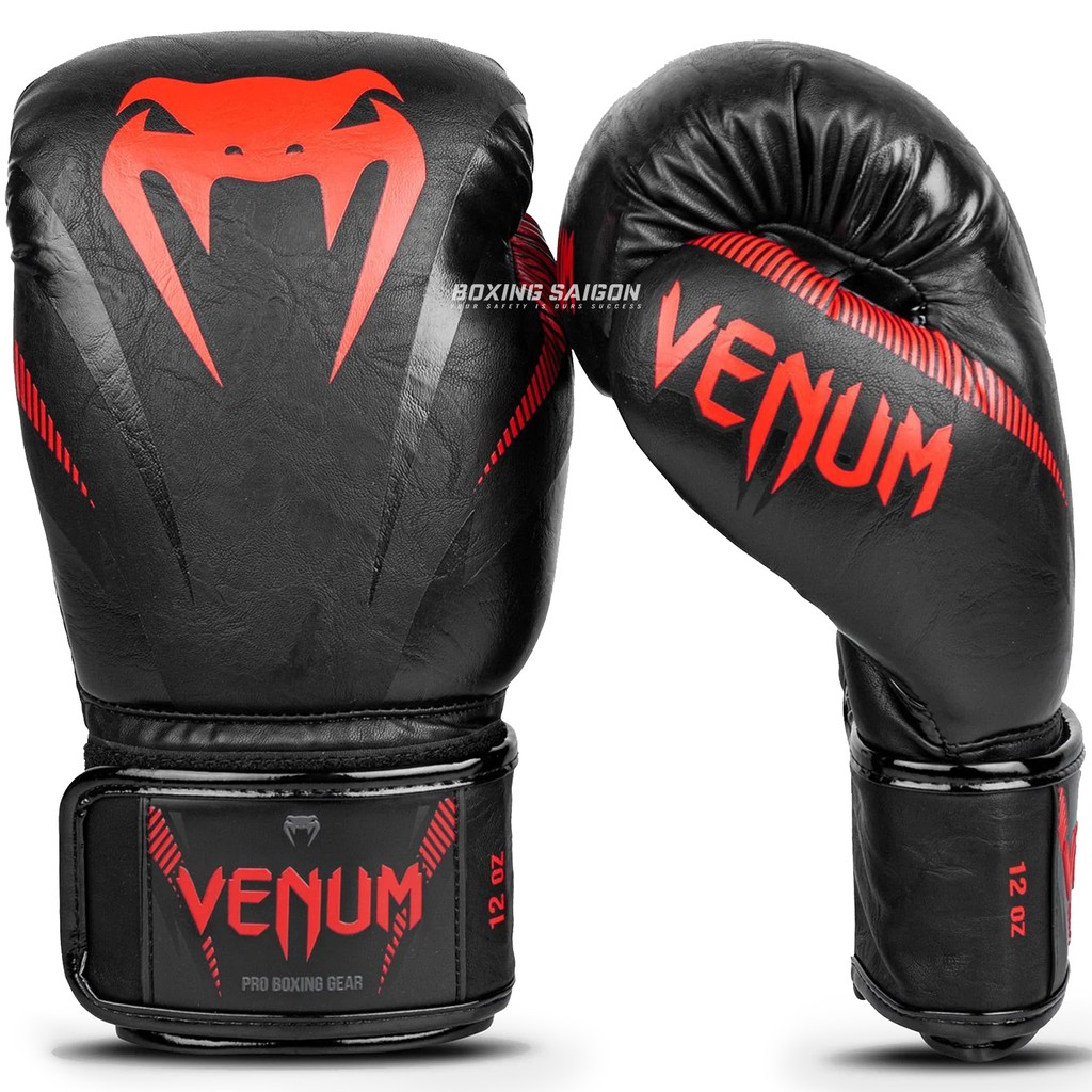 Găng tay boxing Venum Impact  - Black/Red