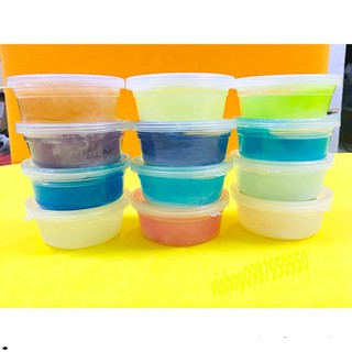 (sỉ 3k) 1 HỘP SLIME PHỐI 2 MÀU SLAM SMILE LOẠI NHỎ GIÁ RẺ