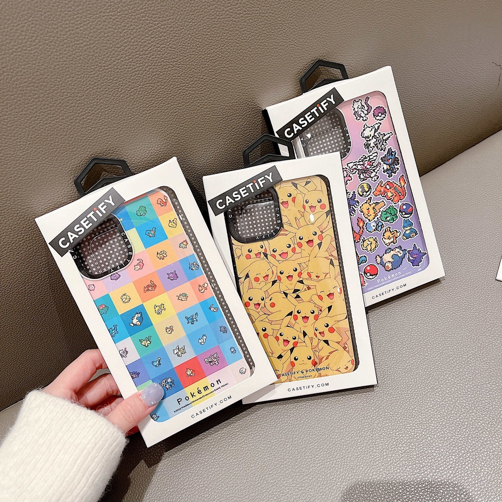 Ốp Điện Thoại Trong Suốt Họa Tiết Pokemon Cho iPhone13Pro iPhone12Pro XS iPhone11 12Promax 13Promax 11 12 13 7P