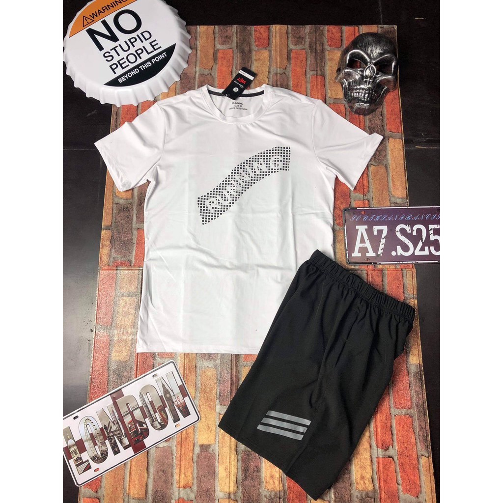 Bộ thun thể thao nam RUNNING 👉FREESHIP👈chất thun lạnh co dãn 4 chiều trẻ trung, thể thao, kèm ảnh thật | BigBuy360 - bigbuy360.vn