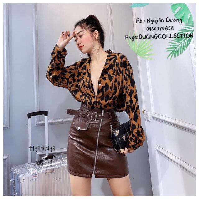 Chân Váy Chữ A, Chân Váy Da Cạp Cao Túi Nắp Khóa Kéo Có Quần Trong, Kèm Belt Hàng Quảng Châu Cao Cấp Trẻ Trung | Hanna | BigBuy360 - bigbuy360.vn