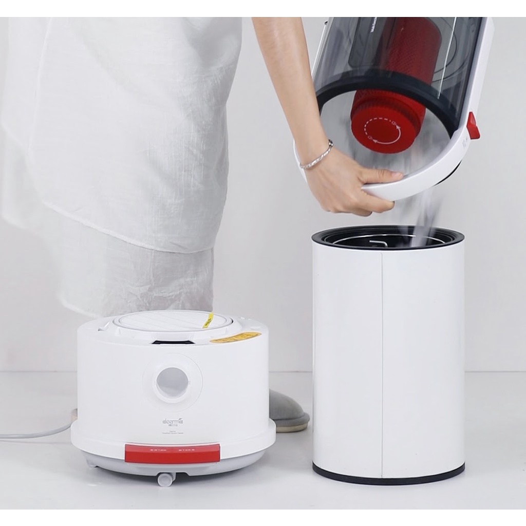 Máy hút bụi khô và ướt Deerma TJ200 - Máy hút bụi 2 in 1 - Lực hút mạnh 18000Pa, có bánh xe di chuyển dễ dàng