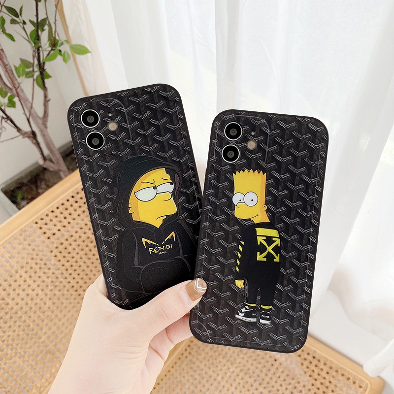 Ốp lưng iphone Cool Simpson bóng cạnh vuông 6/6plus/6s/6splus/7/7plus/8/8plus/x/xr/xs/11/12/13/pro/max/plus/promax