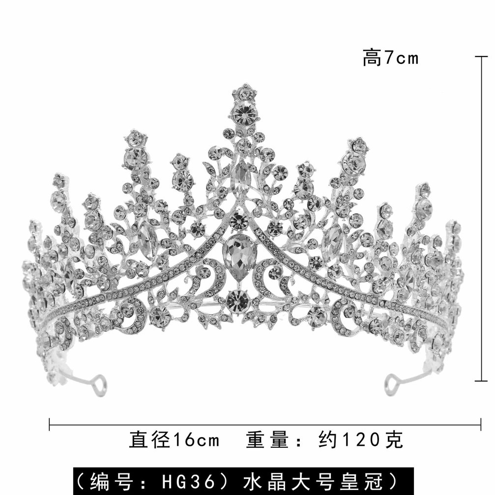 Vương miện size lớn siêu đẹp đính đá vm 139