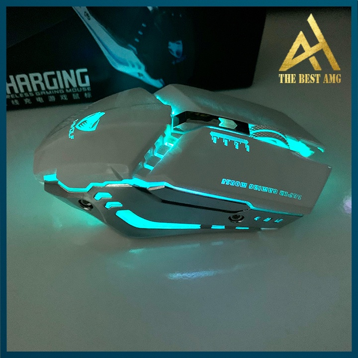 Chuột Không Dây Gaming Leg Rgb T-wolf Q15 Trắng Chuột Máy Tính Chơi Game Wireless Mouse Laptop Pc