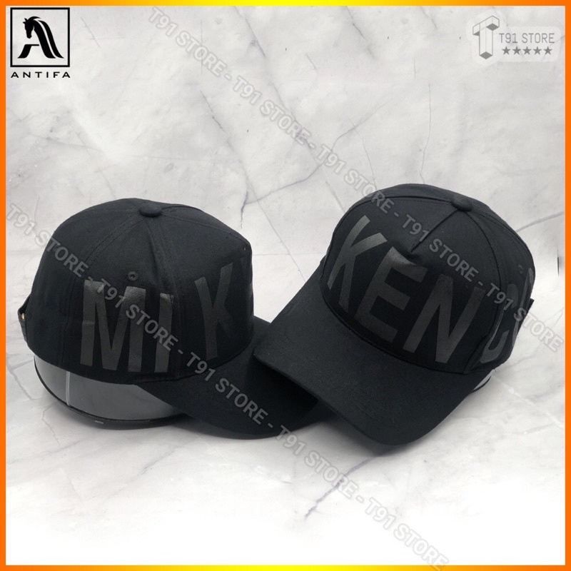 Mũ lưỡi trai in chữ Mikenco to vòng quanh