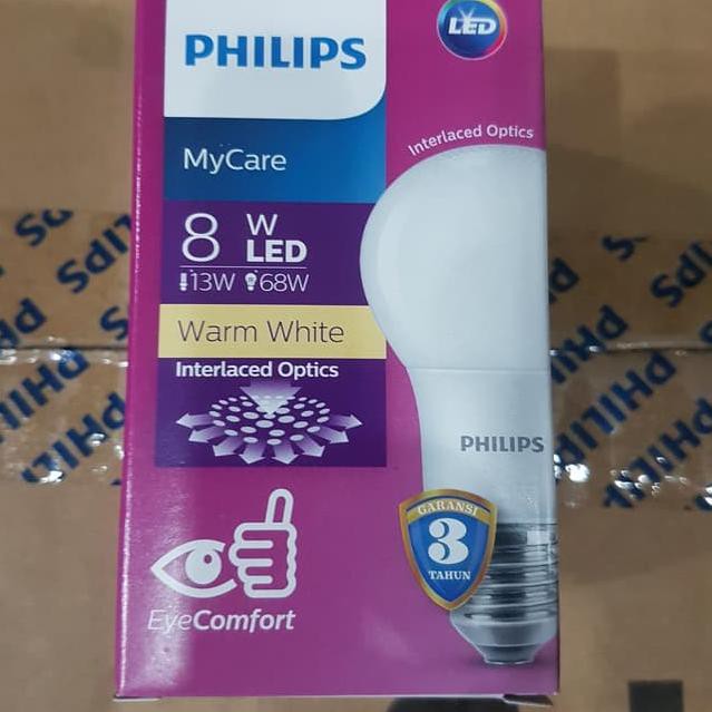 ・➱ Bóng đèn LED Philips MYCARE 8w 8w ánh sáng vàng