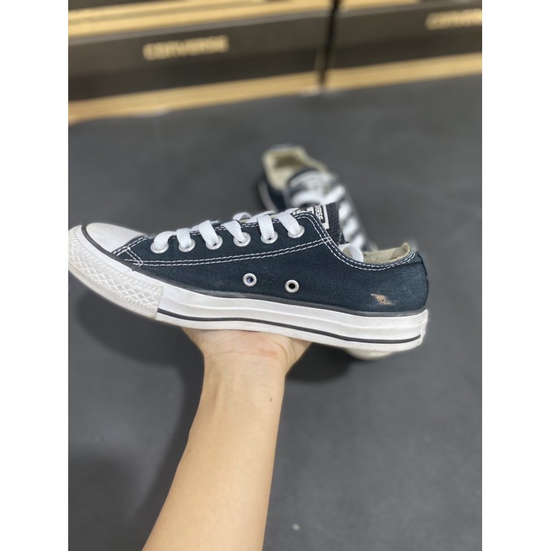 GIÀY SNEAKERS CONVERSE CLASSIC CỔ THẤP ĐEN FULL BOX SIZE 367(Real 100%/2Hand)