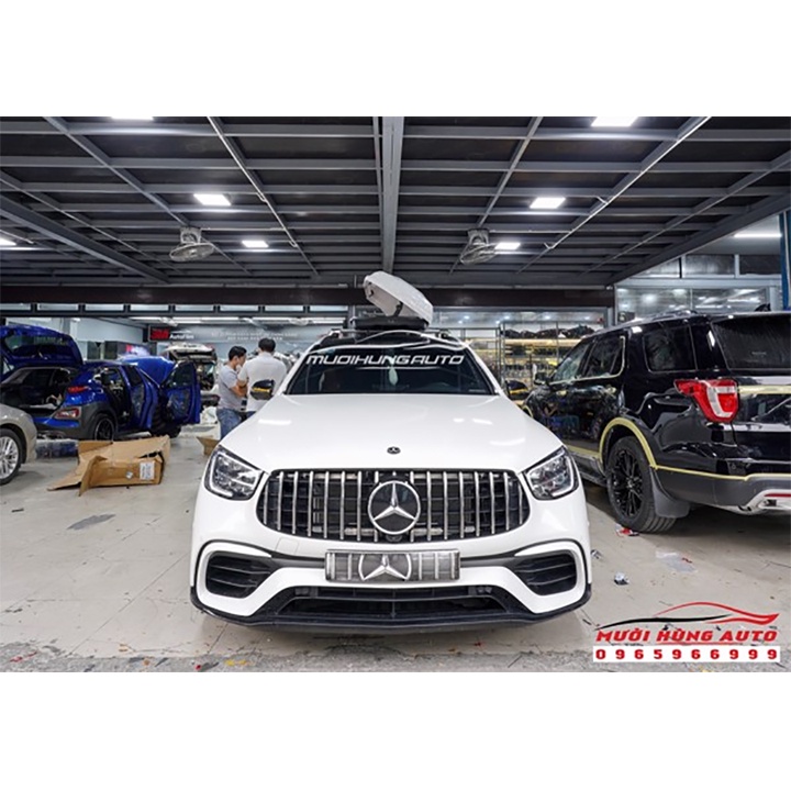 COMBO Cốp Nóc Mui Kiểu Phi Thuyền & Baga 2 Thanh Ngang Dành Cho Xe Mercedes AMG