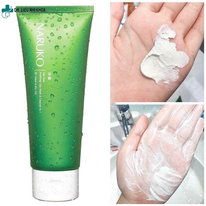 Dr.lieu-Sữa rửa mặt Naruko Tea Tree Purifying Clay Mask and Cleanser 120 gr