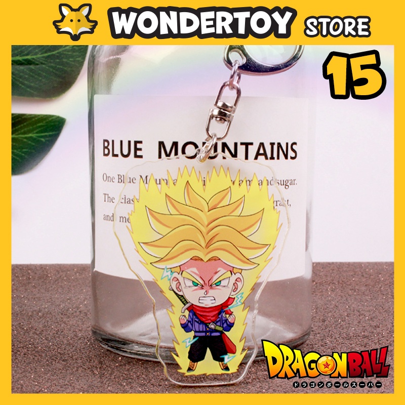 Móc khóa mica Dragon Ball Goku, Vegita, Vegito, Piccolo, Buu, Gohan, Trunks, Frieza