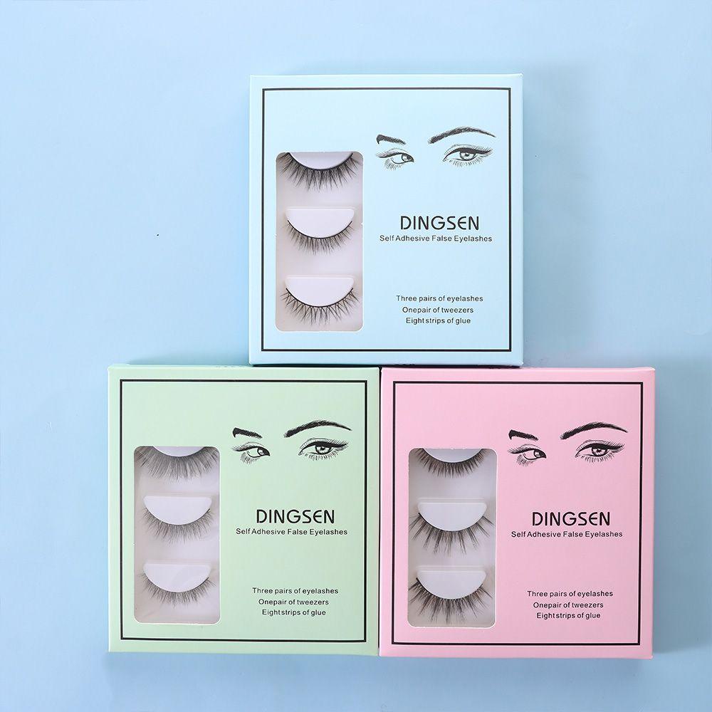 Set 3 Cặp Lông Mi Giả 3D Tự Dính Có Thể Tái Sử Dụng